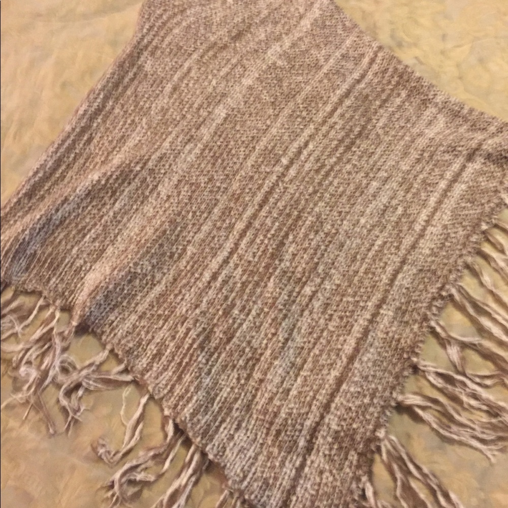 REDUCED-Brown, Tan & Cream Sweater Poncho
